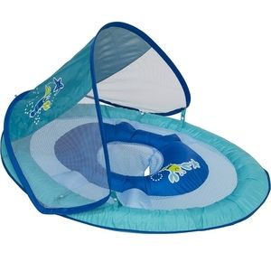 Swimways Baby Spring Float with adjustable canopy and UPF sun protection,